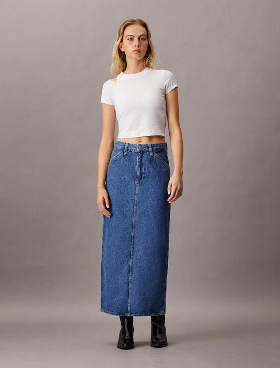 Denim Maxi Skirt
