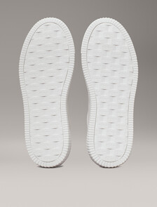 Leather Trainers, White/Black, hi-res