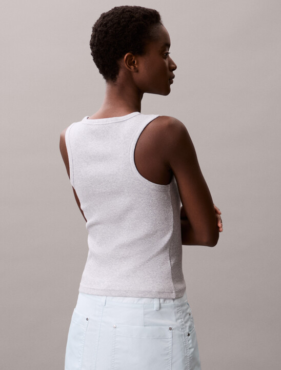 Cotton Stretch Rib Tank Top