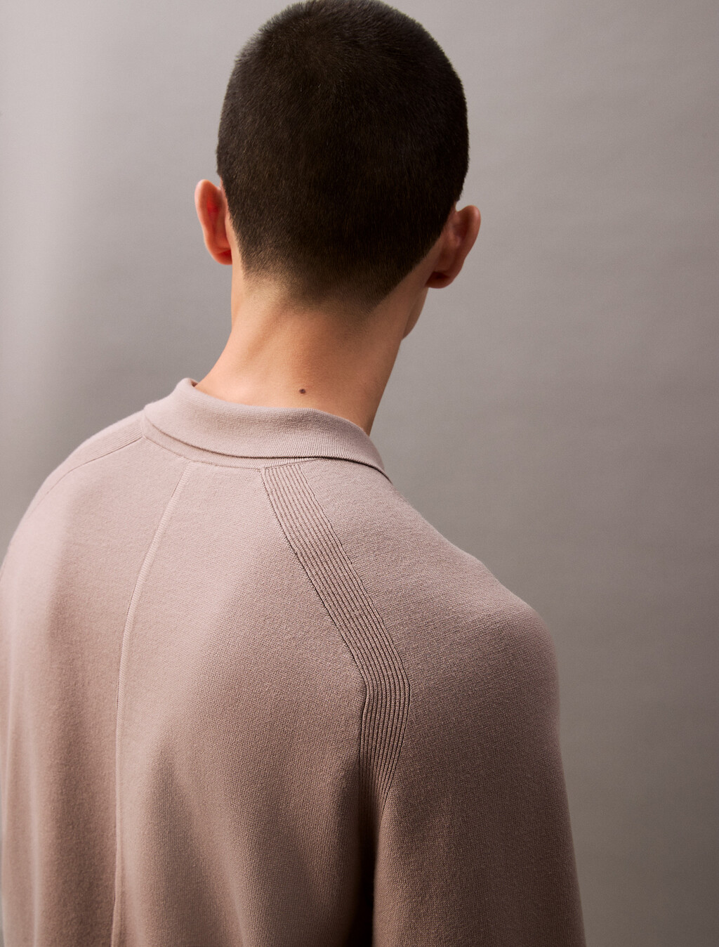 Tech Knit Sweater Polo Shirt, Cinder, hi-res