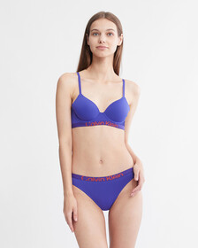 Future Shift Lightly Lined Demi Bra, Spectrum Blue, hi-res