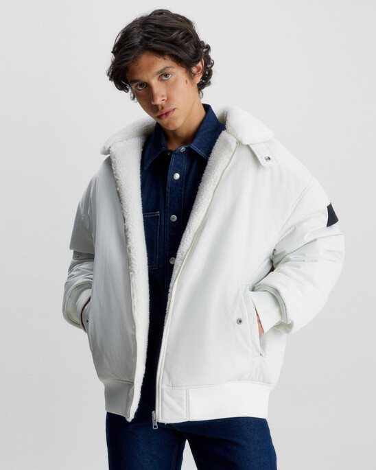 Reversible Sherpa Bomber Jacket