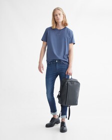 Micro Monologo Tee, AEGEAN SEA, hi-res