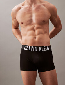 Intense Power Microfiber Stretch 3-Pack Low Rise Trunk, Black/Grey Sky/Pompeian Red, hi-res