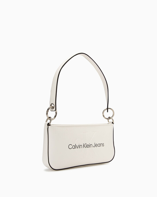 SCULPTED MONOGRAM SHOULDER POUCH