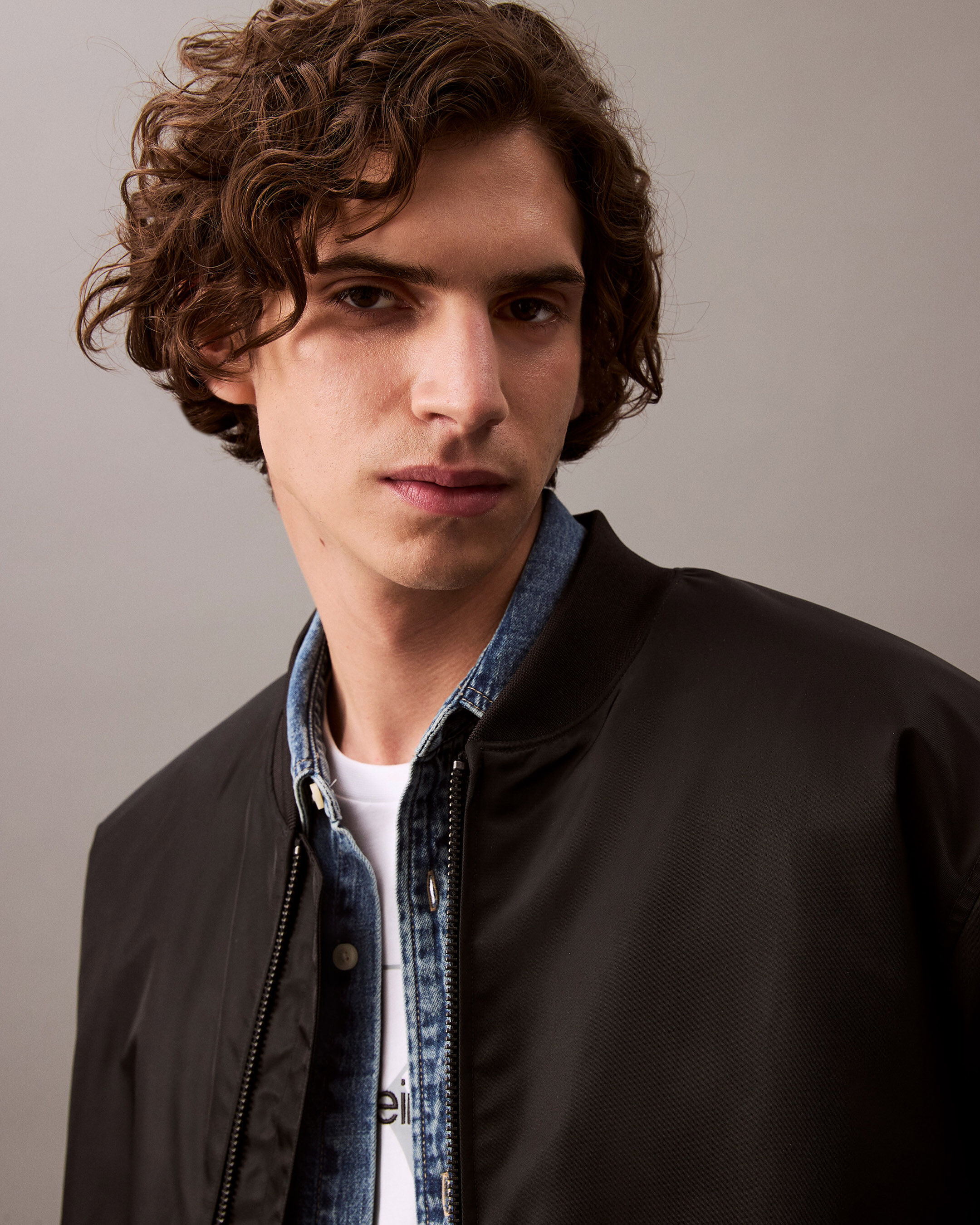 Calvin klein men's oversized puffer bomber jacket store