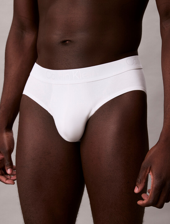 CK Black Cotton Stretch Hip Brief