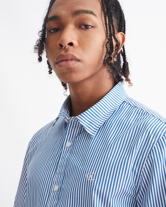 LOGO PIPING RELAXED SHIRT