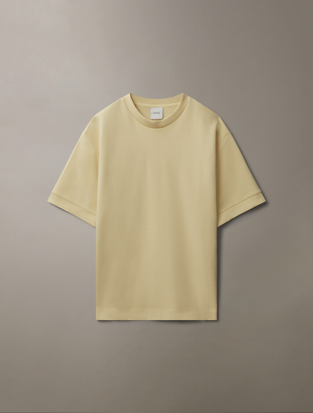 Combed Lightweight Interlock Cotton Crewneck T-Shirt, Reed Yellow, hi-res