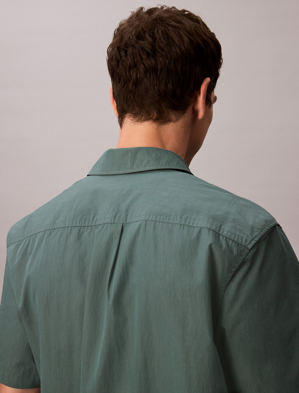 Cotton Nylon Relaxed Shirt, Seaside Aqua, hi-res