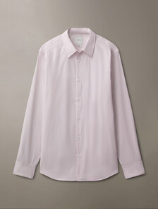 Supima Stretch Cotton Slim Button-Down Shirt, Gray Lilac, hi-res