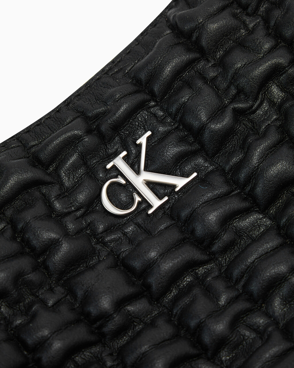 CKJ Crescent Handbag, BLACK, hi-res