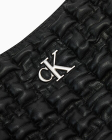 CKJ Crescent Handbag, BLACK, hi-res