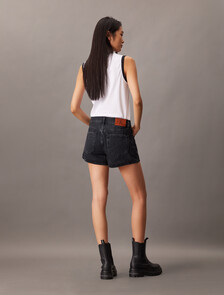 90's Denim Shorts, CK ESSENTIAL BLACK, hi-res