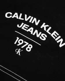 Varsity Curved Logo Stand Collar Jacket, Ck Black, hi-res