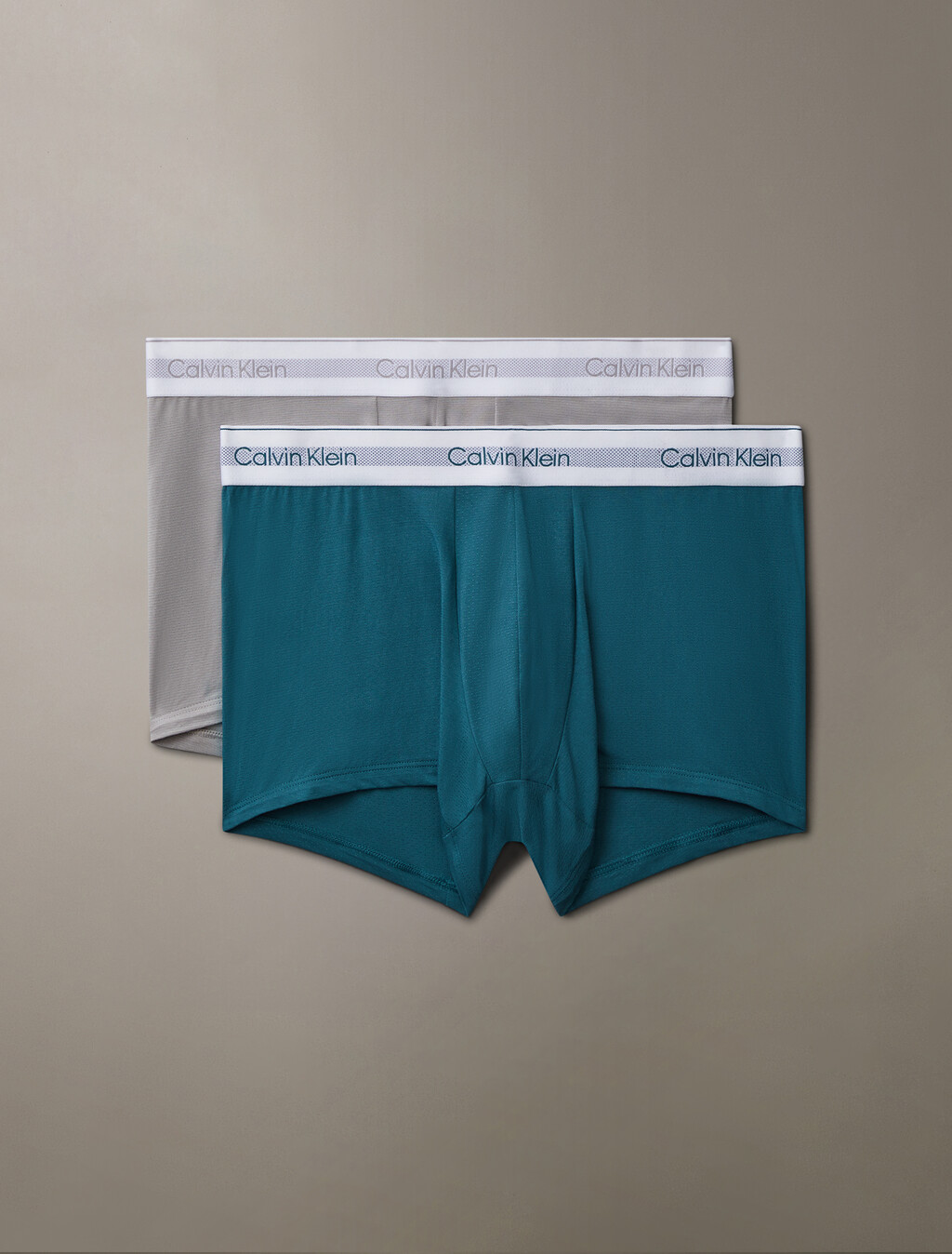 Icon Cotton Air Trunks 2 Pack, Ash/Mediterranea, hi-res