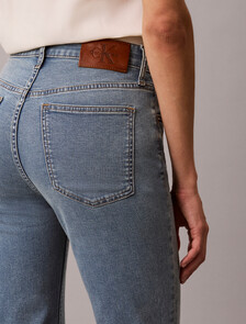 37.5 Low Rise Slim Straight Jeans, DENIM VACATION BLUE, hi-res