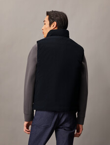 Recycled Nylon Down Vest, Black Beauty, hi-res