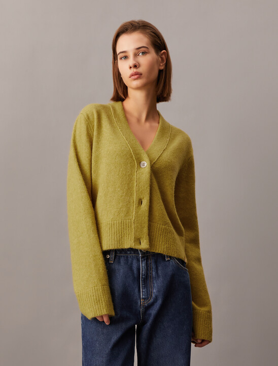 Plush Wool Blend Cardigan