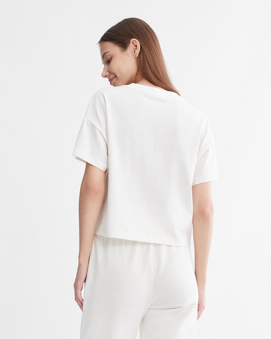 Modern Function Embossed Motion Logo Tee