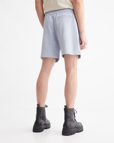 Stacked Logo Sweat Shorts, SILVER SKY, hi-res