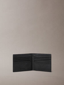 Foil Embossed Logo Billfold Wallet, Black, hi-res