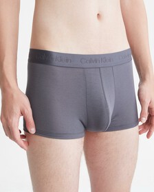 CK Black Ultra Soft Cashmere Low Rise Trunks, Sleek Grey, hi-res