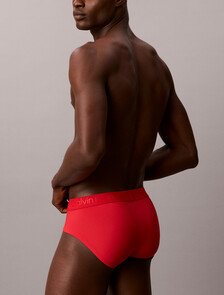 CK Black Microfiber Stretch Hip Brief, Goji Berry, hi-res