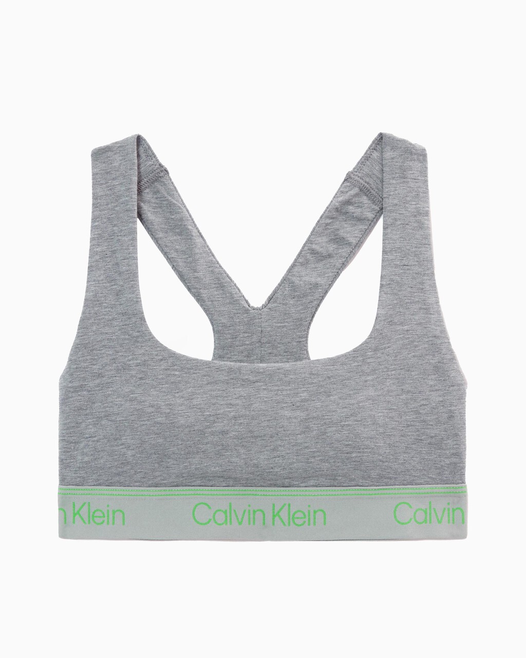 Athletic Cotton Lightly Lined Bralette, Medium Grey Heather, hi-res