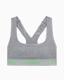 Athletic Cotton Lightly Lined Bralette, Medium Grey Heather, hi-res