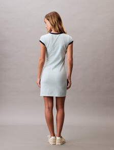 Calvin Klein Logo T-shirt Dress, Cooling Oasis, hi-res