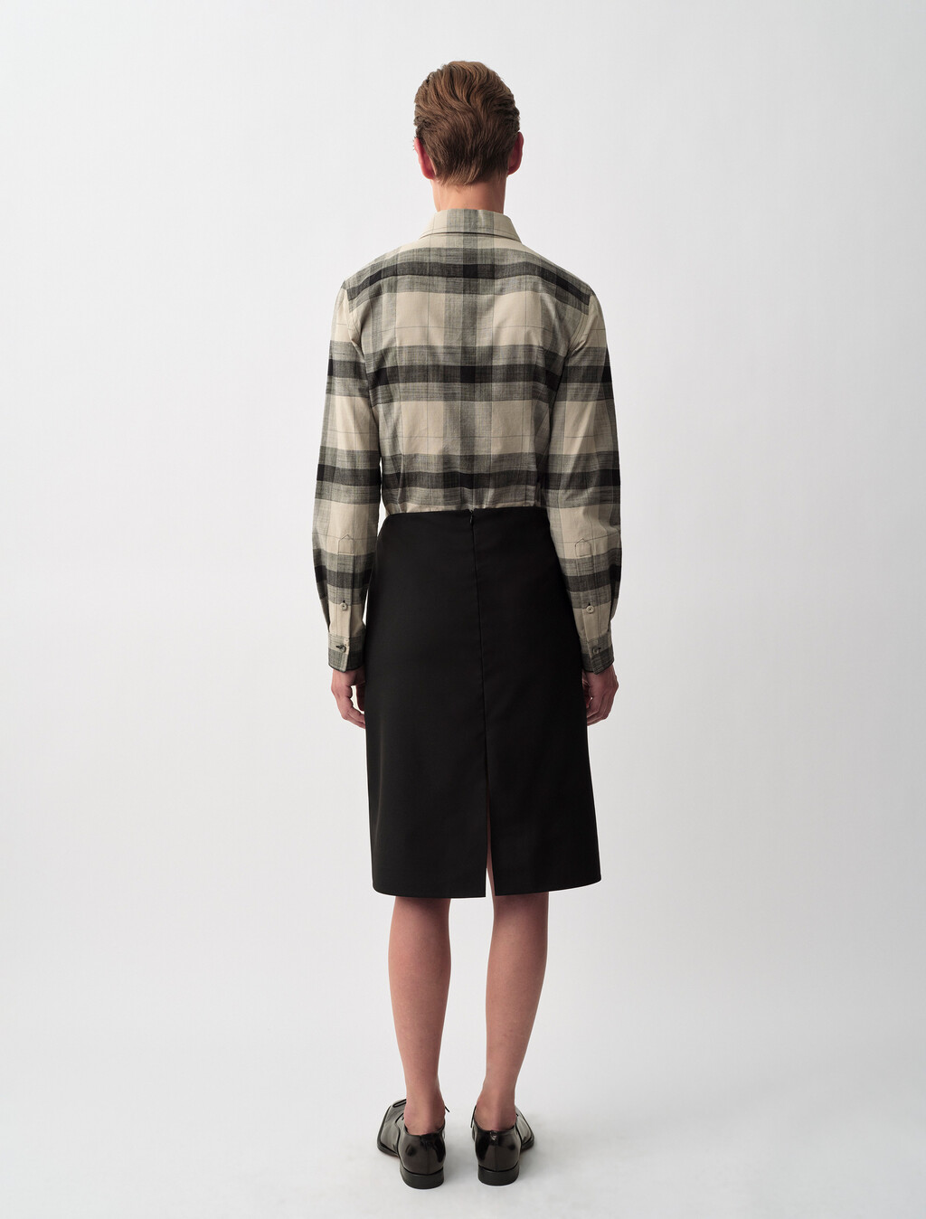 Luna Pencil Skirt, Black, hi-res