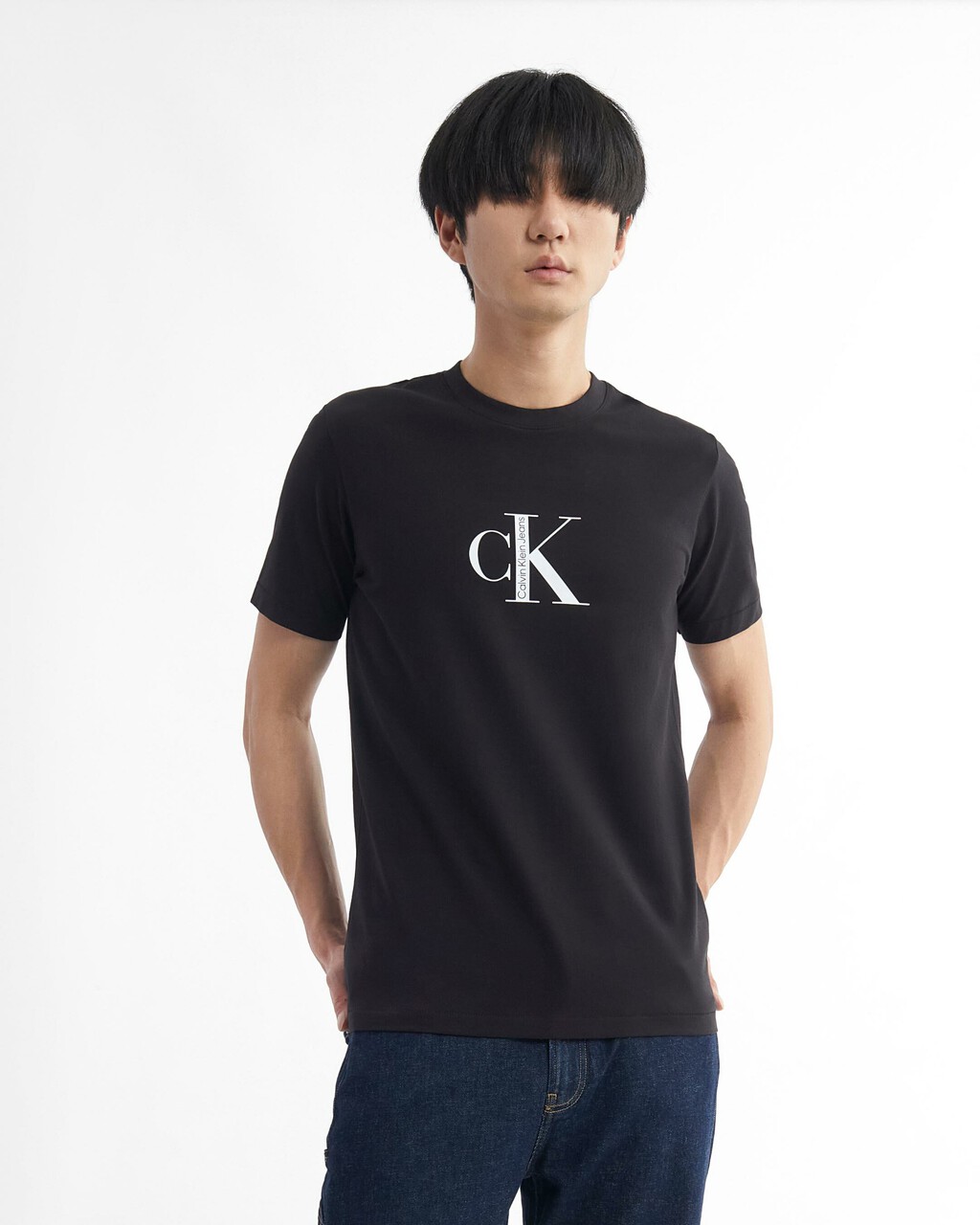 BLACK ARCHIVAL INSTITUTIONAL TEE, Ck Black, hi-res