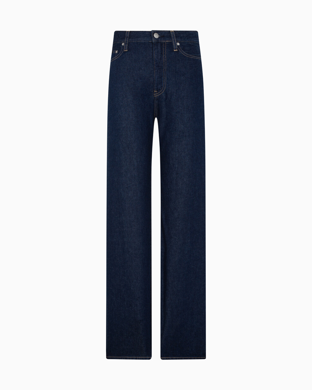 Linen Wide Leg Jeans, Denim Rinse, hi-res