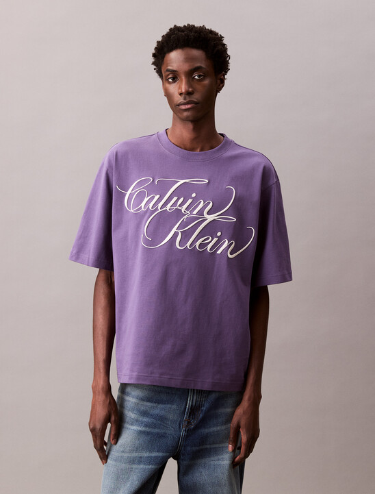 Cotton Relaxed Embroidered Graphic Tee