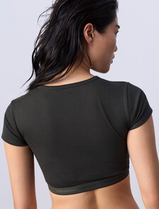 Jung Kook for Calvin Klein Heritage Cotton Lightly Lined T-Shirt Bralette, Peat, hi-res