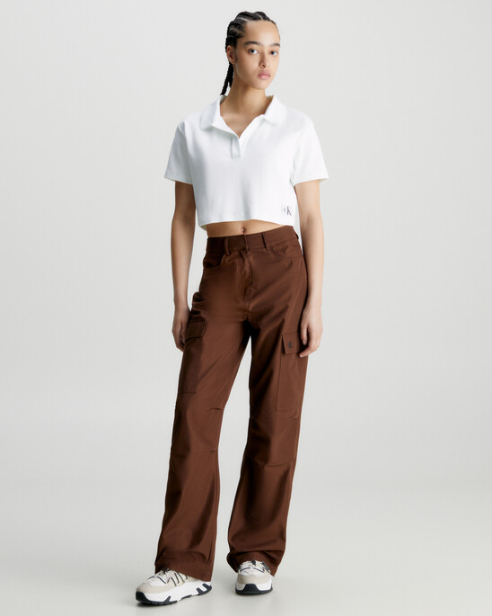 Relaxed Ribbed Polo Shirt