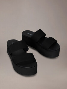 Flatform Sandal, Triple Black, hi-res
