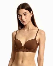 Invisibles Push Up Plunge Bra, Bright Camel, hi-res