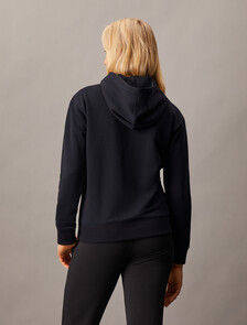 Essentials+ Recycled Polyester Hoodie, Black Beauty, hi-res