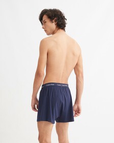 COTTON STRETCH TRADITIONAL BOXERS 2 PACK, BLUE SHADOW/COBALT WATER, hi-res