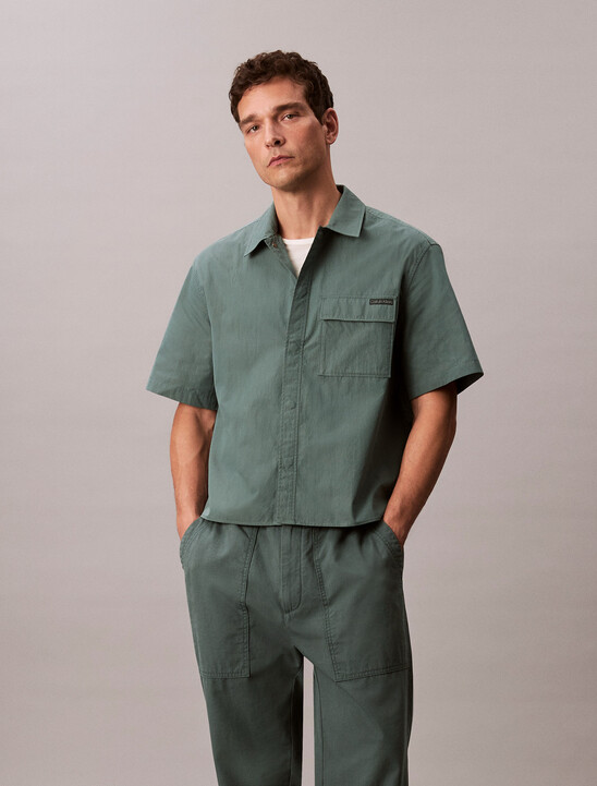 Cotton Nylon Relaxed Shirt