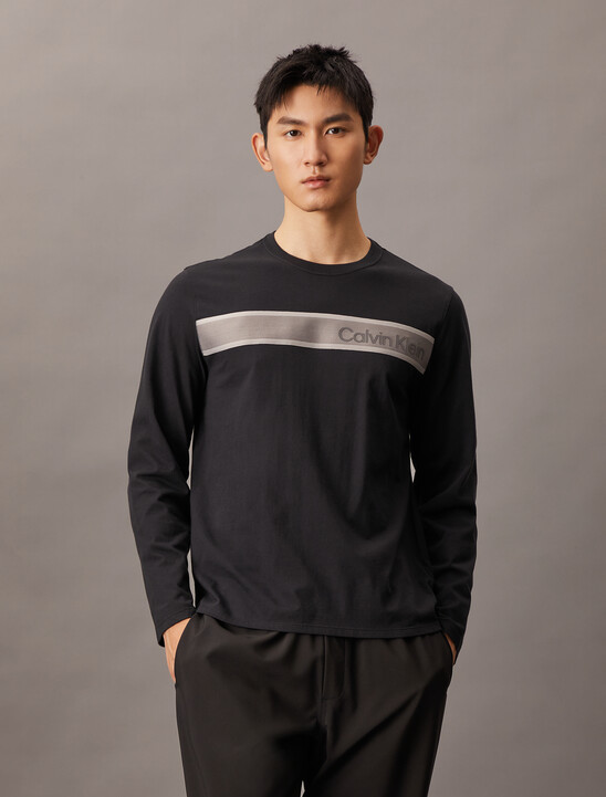 Logo Tape Long Sleeve Tee