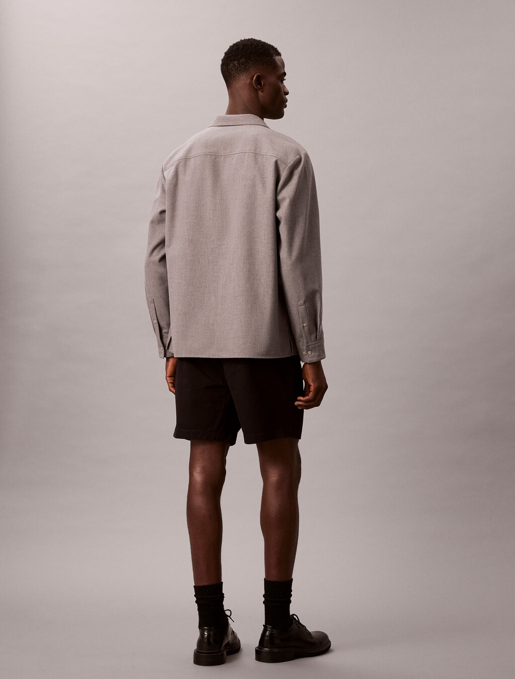 Cotton Pull On Short, Black, hi-res