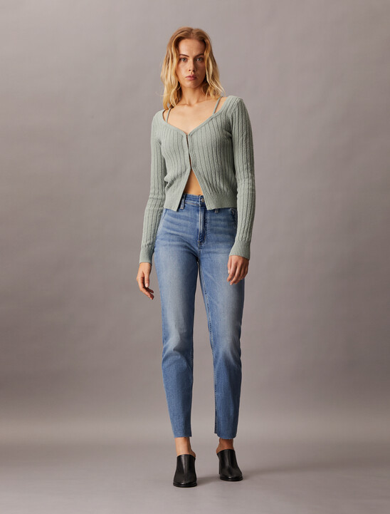 Sensual Strap Knit Cardigan