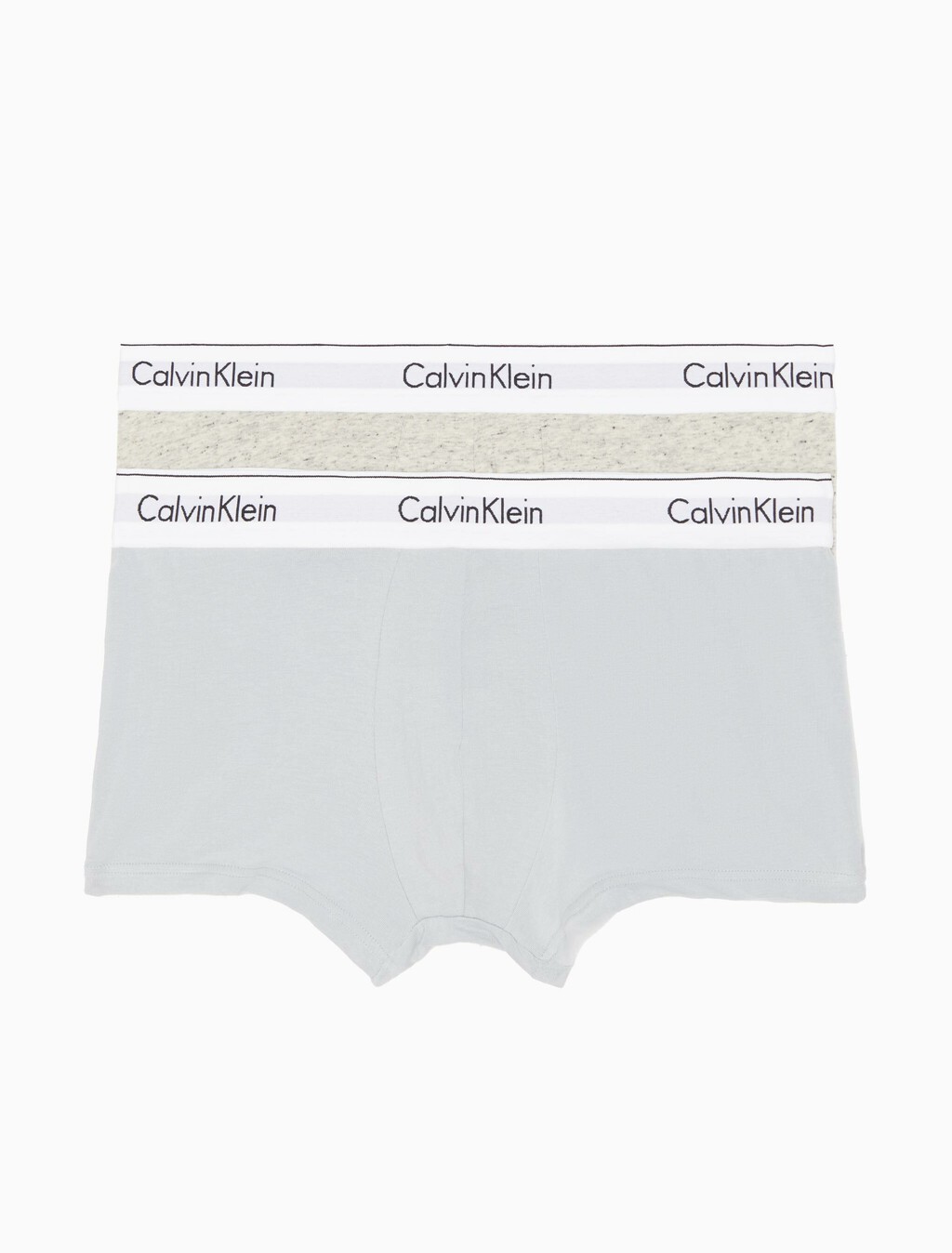 Icon Cotton Stretch Trunks 2 Pack, BA1ND05 Grey Heather/Silver Springs, hi-res