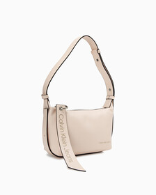 SCULPTED ROUND BAG WITH LOGO TAG, BALLET, hi-res