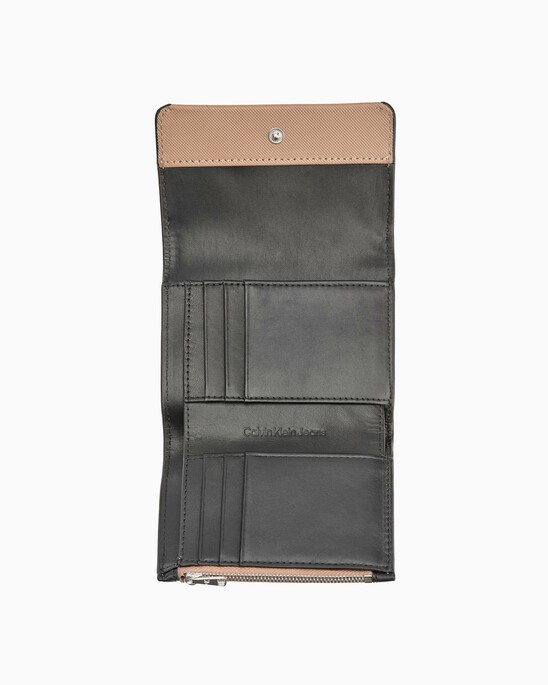 Minimal Monogram Medium Trifold Wallet