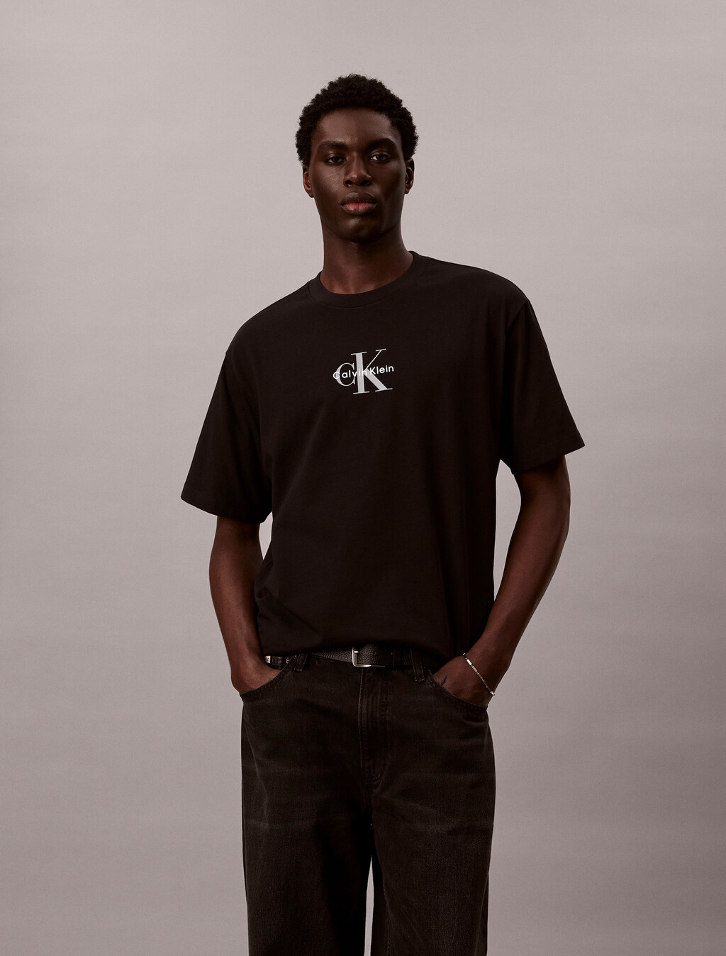 Monologo Relaxed Tee, Black, hi-res