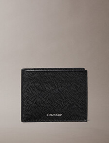 Foil Embossed Logo Billfold Wallet, Black, hi-res